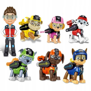 Zestaw Psi Patrol Figurki ruchome otwierany plecak