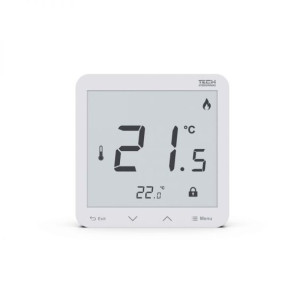 Bezprzewodowy Szklany Regulator Temperatury R-8s Plus Biały
