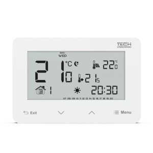 Przewodowy Regulator Pokojowy Dwustanowy Podtynkowy St-293z V3 Biały
