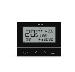 Przewodowy Regulator Pokojowy Dwustanowy St-292 V3 Czarny