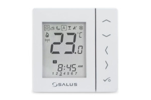 Bezprzewodowy, Cyfrowy Regulator Temperatury 4w1, Biały, Podtynkowy