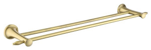 Antica Wieszak Na Ręcznik Podwójny 60 Cm, Stary Brąz
