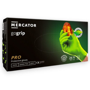 Rękawice Nitrylowe Gogrip Xl Mercator 50Szt Zielone