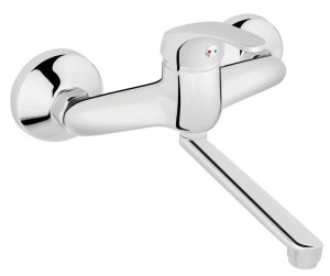 Basic Bateria Umywalkowa Ścienna, Chrom