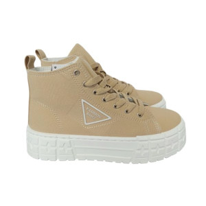 Sneakersy wysokie za kostkę rozmiary 36-41 Godin beżowe - trampki 38