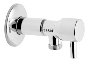 Zawór Kątowy Z Głowicą Ceramiczną 1/2" X 3/4", Uchwyt Metalowy