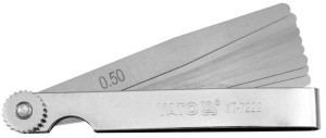 Yato Szczelinomierz 100mm 10 Listków 0,05-0,5mm