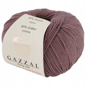Włóczka GAZZAL BABY COTTON kolor BRĄZOWY 55