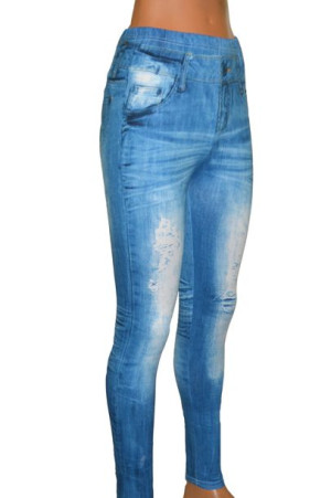 cienkie legginsy damskie jak jeansy XL/3XL _ 87802