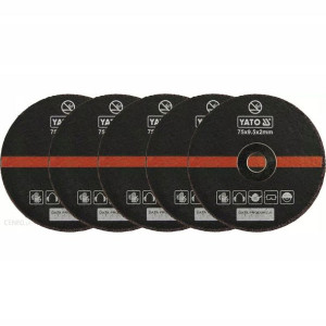 Zestaw Tarcze Do Cięcia Metalu 5 Sztuk 75x2x9,5 Mm