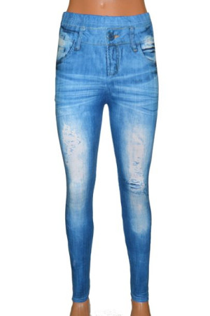 cienkie legginsy damskie jak jeansy S/L _ 87801