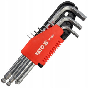 Yato Klucze Imbusowe Hex 1,5-10 Kulka 9el Yt-0505