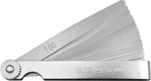 Yato Szczelinomierz 100mm 17listków 0,02-1 Yt-7220