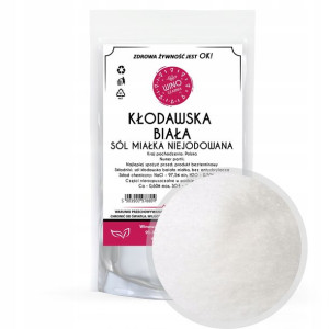 SÓL KŁODAWSKA BIAŁA Niejodowana 5kg miałka Doypack
