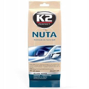K2 Nuta Chusteczki Do Mycia Szyb Lusterek 25 Szt