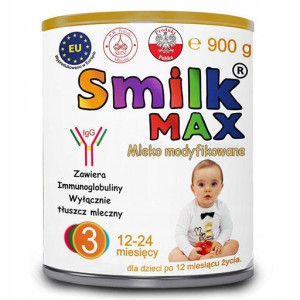 Mleko modyfikowane Smilk MAX 3 - dla dzieci od 12 do 24 miesiąca życia.