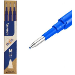 Wkład FRIXION 0,7mm niebieski (3 sztuki) BLS-FR7-L-S3 PILOT