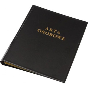 Teczka akt osobowych A4 PVC czarna 0309-0013-01 PANTA PLAST