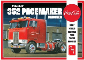 Model Plastikowy - Ciężarówka Peterbilt 352 Pacemaker Cabover Coca-cola