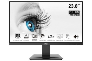 Monitor Led Msi 23,8" Pro Mp243 Ips Fullhd Hdmi/dp /spk Black 75hz 7ms