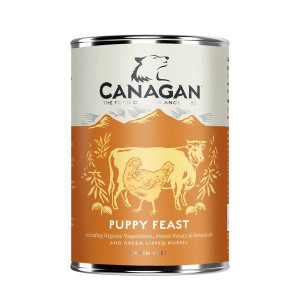 Canagan Dog Puppy 400 g - mokra karma dla psów kurczak z wołowiną, bez zbóż