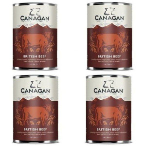 Canagan karma dla psów puszka brytyjska wołowina, bez zbóż 4x400g