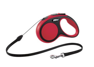 Smycz automatyczna Flexi New Comfort S linka 5 m czerwona