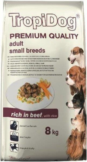 Tropidog Premium Adult Small Beef&Rice 8 kg 57087