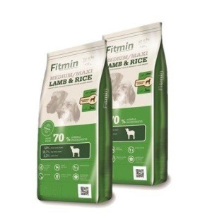 Fitmin Dog Medium Maxi Lamb & Rice 2x 3kg - sucha karma dla psa ras średnic