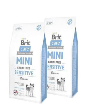 Brit Care Mini Grain-Free Sensitive 2x 7 kg - hypoalergiczna bezzbożowa kar