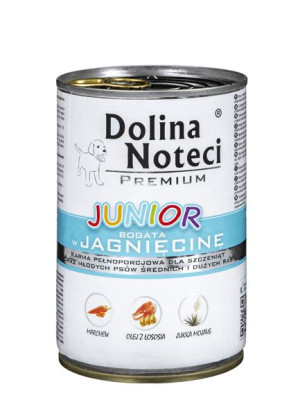 Dolina Noteci Premium Junior z Jagnięciną mokra karma dla szczeniąt z jagni