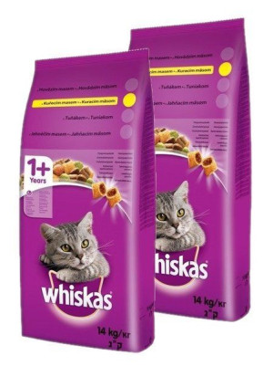 Whiskas Adult - sucha karma dla dorosłych kotów z  kurczakiem i warzywami 2