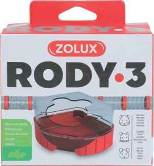 ZOLUX Toaleta RODY3 kol. czerwony - toaleta dla małych gryzoni