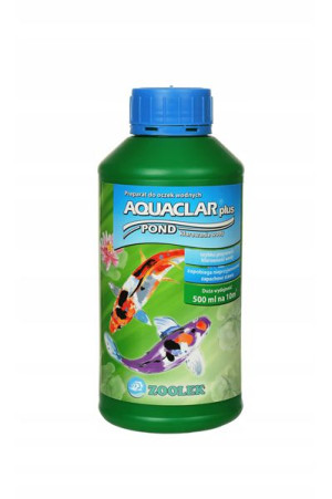 Zoolek Aquaclar pond plus 500 ml - preparat do oczek wodnych 500ml