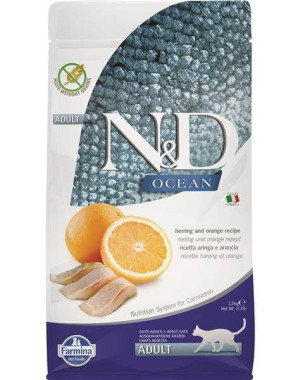 N&D Ocean Cat Codfish, Spelt, Oats And Orange Adult 1.5Kg