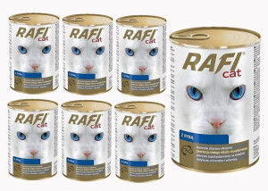 Rafi Cat z Rybą w Sosie Puszka 24x415g
