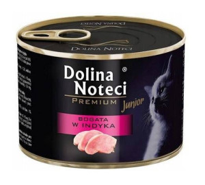 Dolina Noteci junior dla kota bogata w indyka 185g - mokra karma dla kociąt