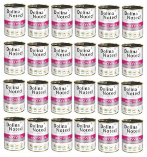 Dolina Noteci indyk 24 x 400 g -karma dla psów dorosłych 24 x 400g ZESTAW
