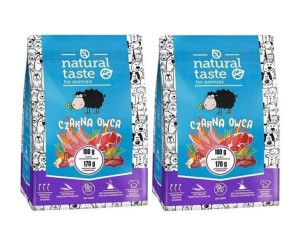 Natural Taste Czarna Owca 2 x 1kg - suszona karma dla psów dorosłych, 2 x 1