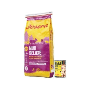 Josera MiniDeluxe 15kg + Josera Meat Lovers Pure Kurczak 400g GRATIS