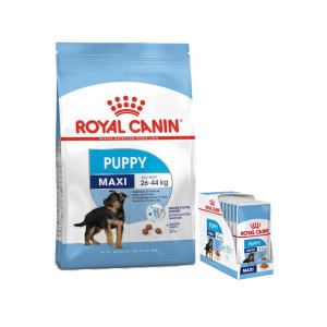 Royal Canin Maxi Puppy 4 kg + saszetka 10 x 140g ZESTAW