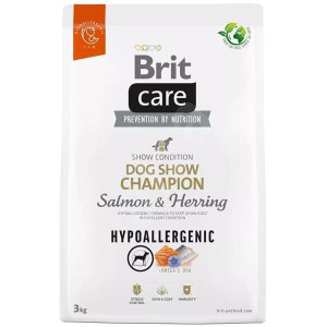 Brit care dog hypoallergenic dog show champion, 3kg - sucha karma dla  psów