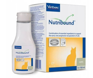 VIRBAC Nutribound, 3x150 ml - roztwór dla kotów, 3x150 ml