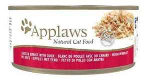 APPLAWS Cat Tin Chicken & Duck - karma dla dorosłych kotów Kurczak z Kaczką