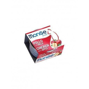 MONGE Fruit karma dla kota Kurczak z jabłkiem 80 g - mokra karma dla kotów