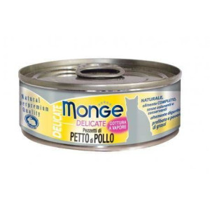 MONGE Delicate Karma dla kota Pierś z kurczaka 80 g - mokra karma dla kota