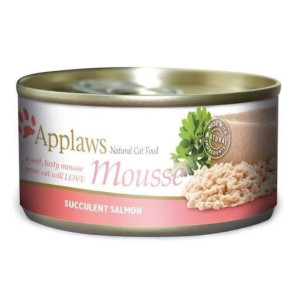 APPLAWS Cat Mousse Tin Salmon 72x70g mokra karma dla kota - Łosoś w musie