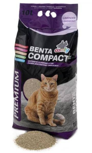 COMFY Benta Compact Żwirek bentonitowy lawendowy 10 l