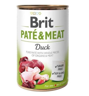 BRIT Pate&Meat duck 6 x 400 g pasztet z kaczką