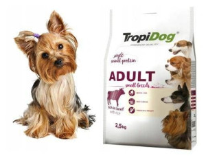 TROPIDOG Premium Adult M&L Turkey&Rice 2,5kg sucha karma dla psów średnich